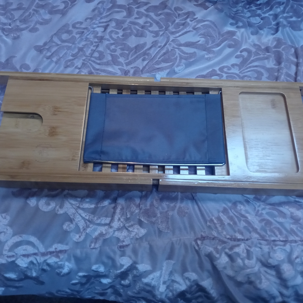 Bamboo bath tray
